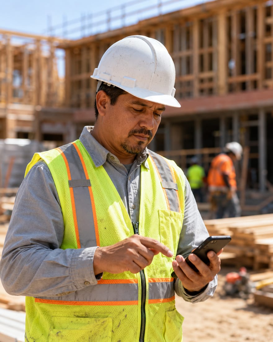 Schedule any meeting without leaving the job site.
